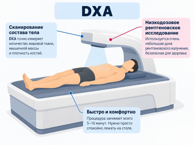 DXA-сканирование для оценки состава тела