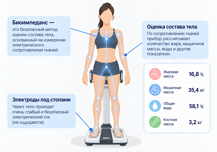 Биоимпедансное измерение состава тела